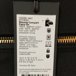 tumi simone compact carry on